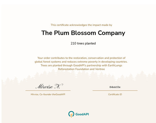 210 trees planted! Thanks for helping spread the good.