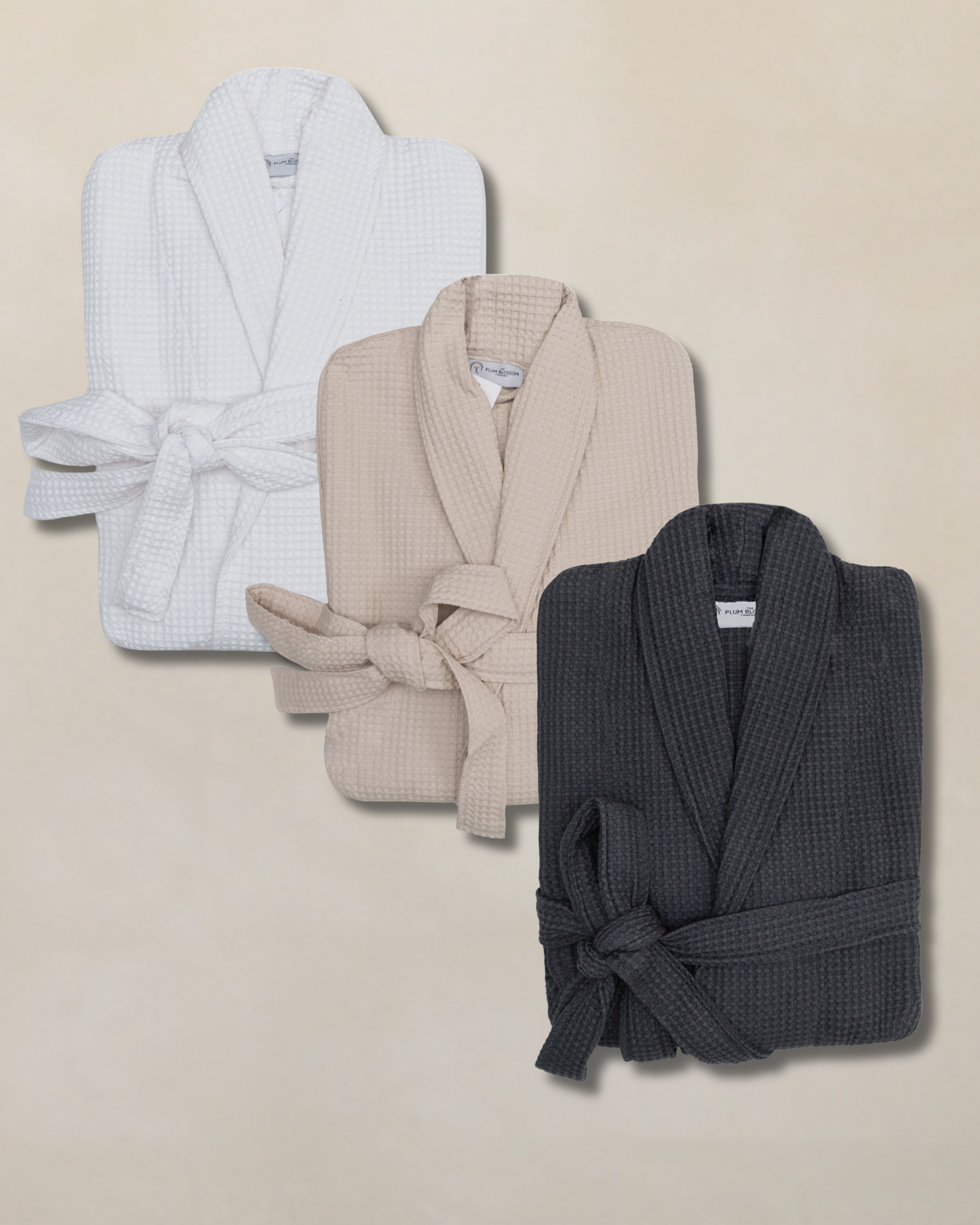 The Plum Blossom Company Organic Cotton Waffle Resort Robe
