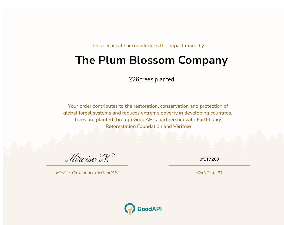 226 trees planted! Thanks for helping spread the good.