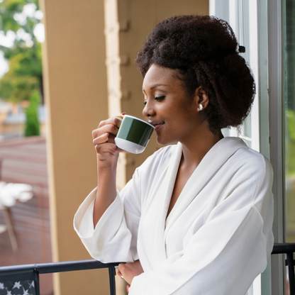 The Plum Blossom Company Luxury Linen Lounging Robe