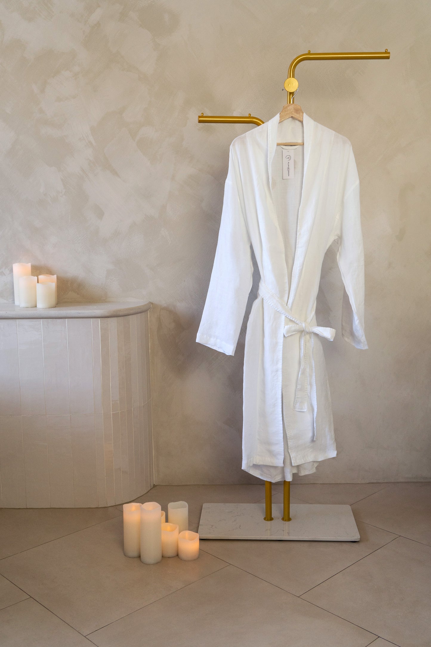 The Plum Blossom Company Luxury Linen Lounging Robe