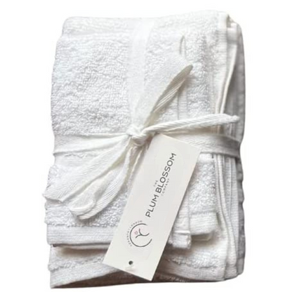 The Plum Blossom Company Organic Terry Towel Set, GOTS Certified